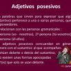 adjetivos posesivos